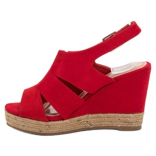 Czerwone Sandały Espadryle r.38 na Arena.pl