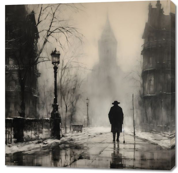 Obraz 90x90cm Mgła nad Londynem zdjęcie 1