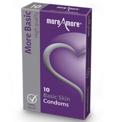 Prezerwatywy - MoreAmore Condom Basic Skin 10 szt na Arena.pl