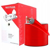 Kabel sieciowy LAN skrętka komputerowa UTP wewnętrzna kat. 5e 305m Czerwona