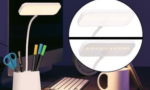 Lampka biurkowa LED USB z przybornikiem Ściemniana na Arena.pl