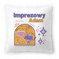 Poduszka Dla Adama Na Urodziny Ze Zdjęciem Na Prezent Biała 40X40 Cm