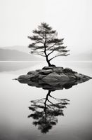 Plakat 53x81cm Samotne Drzewo