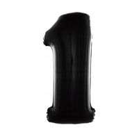 #BFC54 Balon foliowy B&C Cyfra 1 czarna, 92 cm AA