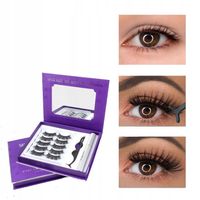 Sztuczne Rzęsy Magnetyczne Zagęszczanie Rzęs Zestaw 5x Elegant Look