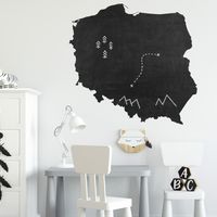 Naklejka Tablicowa Mapa Polski T05