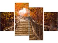 140CM 70 OBRAZ JESIENNY SPACER ŚCIENNY