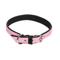 Obroża skórzana lumino, różowa, 2.5cm x 70cm