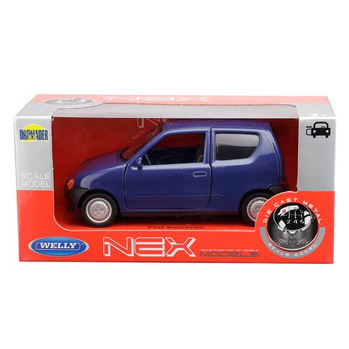 Model 1:34, FIAT Seicento, granatowy na Arena.pl