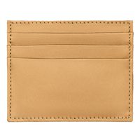 eleganckie etui na karty ze skóry naturalnej w beżowym kolorze