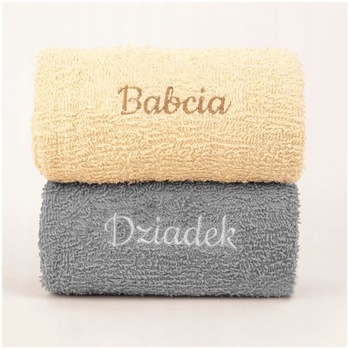 Prezent dla Babci Dziadków RĘCZNIKI KUBKI Dzień Babci i Dziadka db na Arena.pl