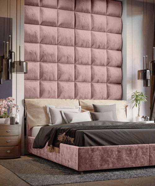 PANELE TAPICEROWANE ŚCIENNE WEZGŁOWIE 3D 40cm x 40cm zdjęcie 4