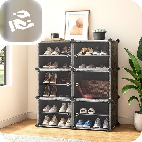 SZAFKA NA BUTY OBUWIE MODUŁOWA REGAŁ PÓŁKA 12 POZIOMÓW PUDEŁKA na Arena.pl