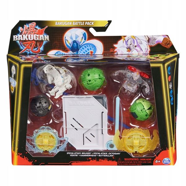 BAKUGAN BATTLE PACK FIGURKI DO GRY SPECIAL ATTACK BRUISER OCTOGAN 5-PAK zdjęcie 2