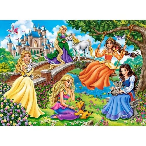 Puzzle 70 princesses in garden na Arena.pl