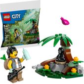 LEGO City Spotkanie z małym gorylem 30665 figurka Goryla i Weterynarz