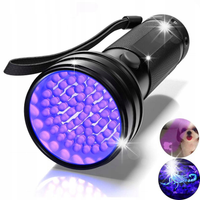 LATARKA ULTRAFIOLETOWA UV 51LED DO POSZUKIWANIA BORÓWKI