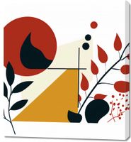 Obraz 90x100cm Ogień i Flora