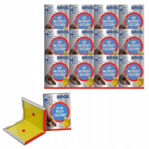 BROS LEP NA MYSZY SZCZURY GRYZONIE PUŁAPKA KLEJOWA WABIĄCA ZAPACHEM 12 na Arena.pl