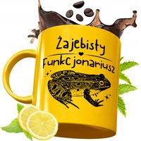 Złoty Kubek Premium Dla Funkcjonariusza Prezent Z Nadrukiem Ze Zdjęciem