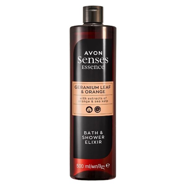 Avon Sense Geranium Leaf Orange Eliksir do kąpieli zdjęcie 1