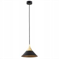 Lampa sufitowa wisząca czarna złota do salonu sypialni pokoju - MASSETO XX