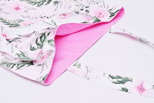 Torba na zakupy bawełniana shopperka torba shopper torba zakupowa kwiaty na Arena.pl