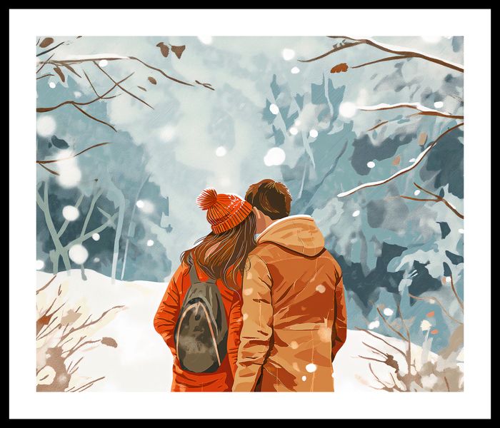 Plakat 60x50cm Razem w Śniegu zdjęcie 3