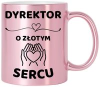 Kubek różowy z dedykacją wyjątkowy prezent dla Pani DYREKTOR