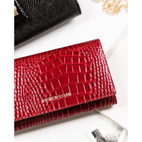 elegancki zestaw prezentowy dla kobiet z lakierowanym portfelem - peterson na Arena.pl
