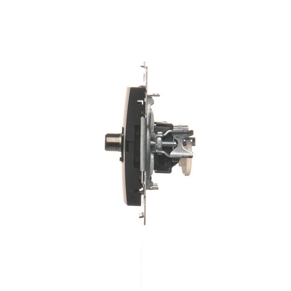 Simon54 Gniazdo antenowe typu "F" + komputerowe RJ45 DASFRJ45.01/49 czarny mat zdjęcie 3