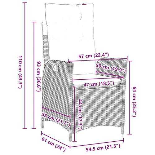 Zestaw do jadalni w ogrodzie 5 pcs Beżowy polirattan na Arena.pl