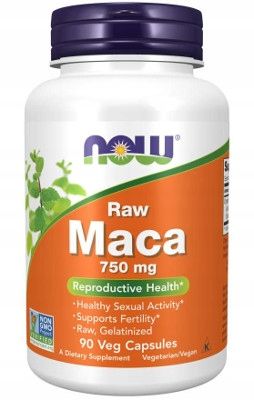 NOW Foods Maca 6:1 750mg KORZEŃ MACA LIBIDO POPĘD SEX 90kaps na Arena.pl
