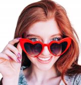 OKULARY PRZECIWSŁONECZNE damskie SERCA KOCIE