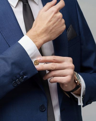 SPINKI DO MANKIETÓW Z GRAWEREM PAN MŁODY + PUDEŁKO - DREWNIANE na Arena.pl