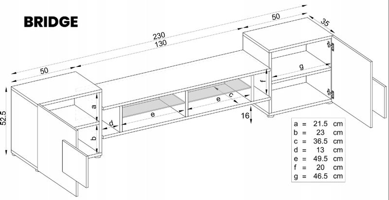 Pan Igiełka Szafka RTV LED Połysk Mat Czarny Biały Dąb Wotan Loft zdjęcie 9