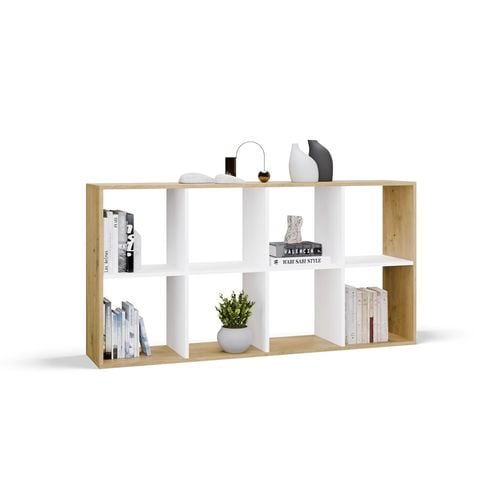 Regał Malax 2X4 DĄB ARTISAN BIEL na Arena.pl