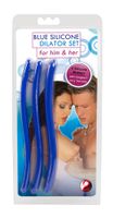 zestaw silikonowych dilatorów cewki you2toys niebieski 16,5 cm