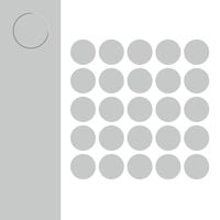 Zaślepki Meblowe Samoprzylepne Popiel fi 14mm 25szt Klej ZM010