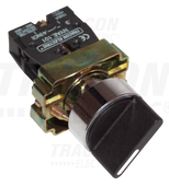 Przełącznik z obudową czarny 1xNO 1xNC TRACON