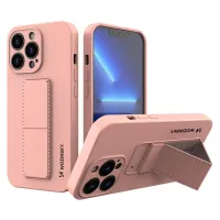 wozinsky kickstand case silikonowe etui z podstawką iphone 12 różowe