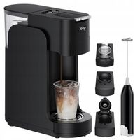 Ekspres kapsułkowy, ekspres wielokapsułkowy 3 w 1+ spieniacz do mleka