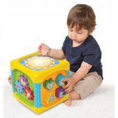 SMILY PLAY Kostka centrum zabawy pianinko sorter dźwięki melodyjki świeci