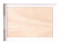 Taca drewniana biała mała