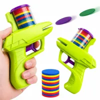 Wyrzutnia dysków pistolet z dyskami krążki piankowe bezpieczne dla dzieci