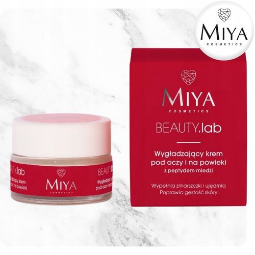 Wygładzający Krem Pod Oczy i Na Powieki z Peptydem Miedzi 15 ml Miya na Arena.pl