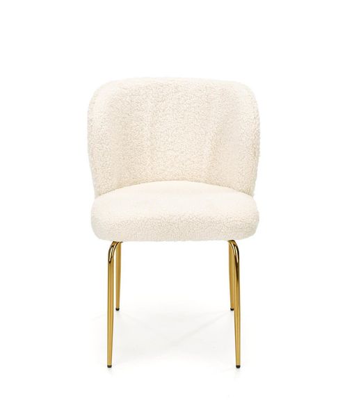 Krzesło Leonore boucle beż/złote zdjęcie 4