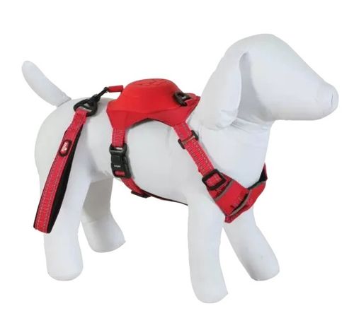 Szelki dla psa z wbudowaną smyczą automatyczną Zolux Easyride S czerwone na Arena.pl