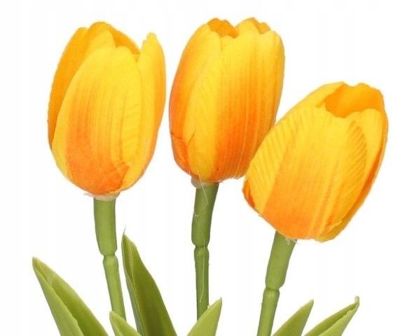 TULIPANY BUKIET TULIPANÓW KWIATY GUMOWE JAK ŻYWE zdjęcie 3