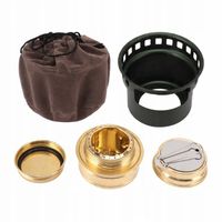 Palnik spirytusowy Miedziany, wiatroszczelny, przenośny piec z plecakiem ze